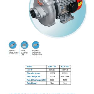 CENTRIFUGAL MONOBLOCK PUMPS